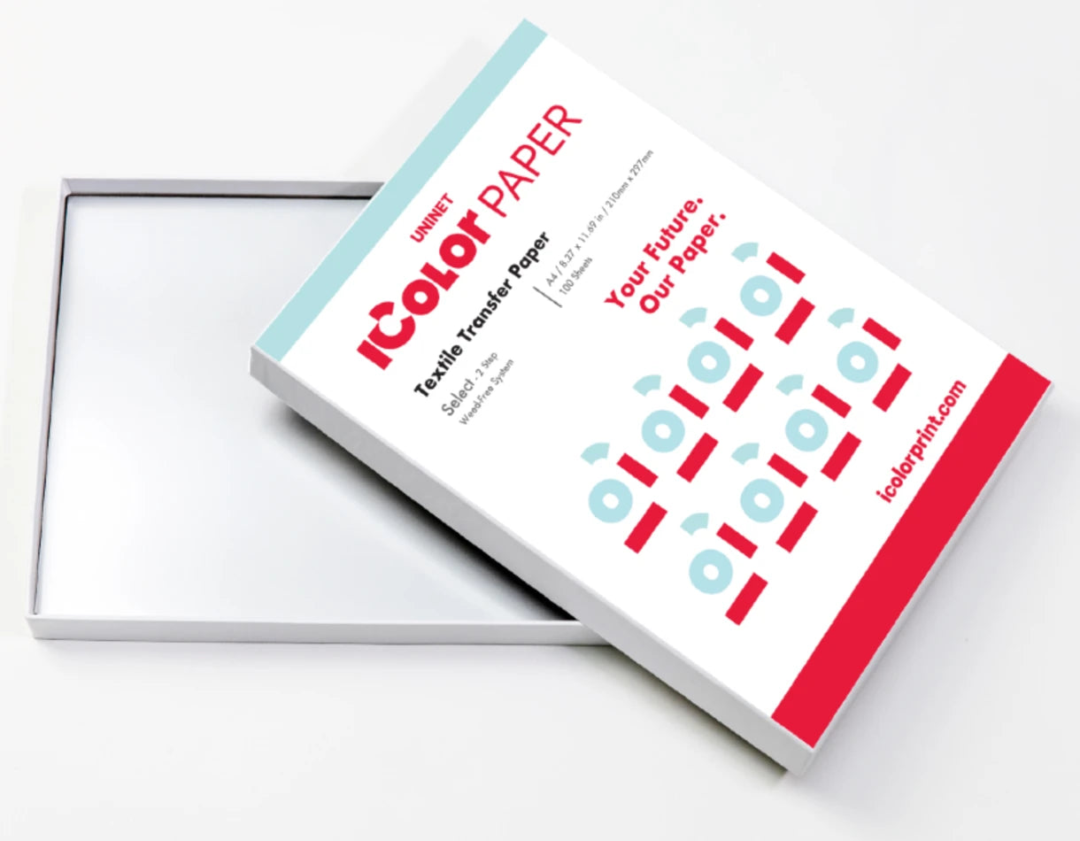 IColor™ Premium 2 Step Transfer and Adhesive Paper kit - 8.27 in x 11.69 (100 pack)