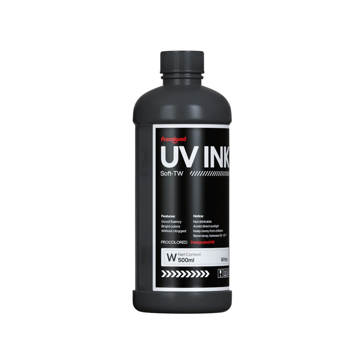 Procolored UV DTF Ink 500ml – Soft UV Cured Ink for Rigid & Curved Surfaces | Fast Dry, Vivid Colors