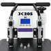 Blue LCD screen and TEMP, PRG and arrow keys on the Geo Knight DK20S Swing Away Heat Press digital controller