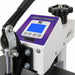 Blue LCD screen and four control buttons beside the pressure knob of the Geo Knight DC16 Swing Away Heat Press Machine