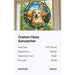 Round dog-themed glass suncatcher sales example made with the xTool O1 Omni Printer