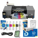 Full bundle shot of the uninet 1200 dtf printer with ProRIP software, inks, film roll, powder, hygrometer and Master Class kit