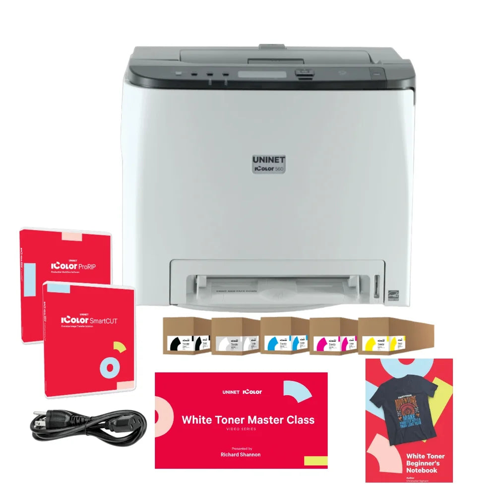 Complete bundle of the icolor 560 with software, toner cartridges and training materials