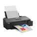 The complete Icolorprint DTF 100 Printer sits at an angle on white, outputting a colorful printed transfer sheet