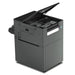 Rear angle of the Icolorprint UNINET DTF Xpress with lid raised exposing internal print head assembly and heater bed