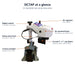 Feature callout map of the Geo Knight DC7AP Digital Combo Heat Press Machine labeling platen, forms and controls