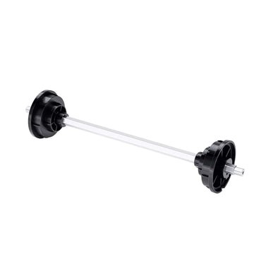 Right-angle studio view of the Procolored 13 Inch DTF Film Roll Holder with stepped black supports