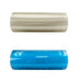 Clear and blue rolls of Procolored UV DTF Transfer Clear AB Film for A3 Printer arranged vertically