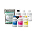 Procolored DTF Printing Ink bundle with six 250 ml bottles and a 500 g bag of white DTF powder