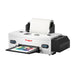Side angle view of the procolored f13 panda dtf printer 13 a3 1800 with film roll, black rear housing and color panda transfer print