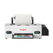Front view of the procolored f13 dtf printer with panda lid graphic, mounted film roll and colorful panda transfer on the output tray