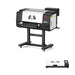 F13 pro panda dtf printer on a rolling stand with an inset curing oven accessory on a clean white background