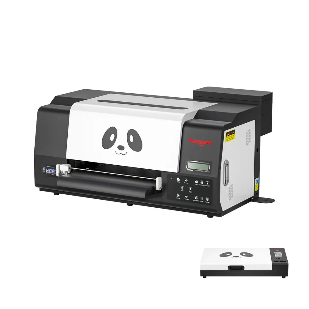 Angled view of the f13 pro printer alongside an inset curing oven accessory on a white studio background