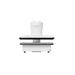 Centered end view of the Procolored H15 Auto Heat Press showing the aligned heater and padded workstation