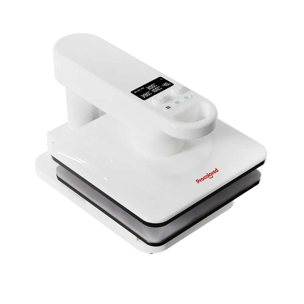 Single-station configuration of the Procolored H15 Dual Station Heat Press in a clean three-quarter view