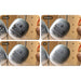 Four silver ornament marking samples compared with xTool F2 Ultra UV among the tested machines