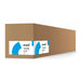 Angled carton view of the UNINET 650 Cyan Toner Cartridge with IColor Transfer labels on the front and side