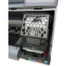 Open side panel of the icolor 1200 dtf printer showing internal capping station, tubing and maintenance hardware behind the grille