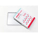 Open pack of IColor Premium 2-Step Transfer and Adhesive Paper A4 showing printed lid and 100 sheet A4 textile transfer paper