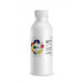 One liter Uninet White Ink for UV DTF 3000 Printer bottle standing upright with ribbed cap and labeled front on a clean white background