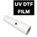 White A film transfer roll used with the Uninet 3000 uv dtf printer for printing the color and white layers