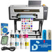 Complete uninet uv dtf 3000 bundle with printer, eight ink bottles, RIP software, hygrometer, and A and B film rolls