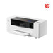 Three-quarter view of the xTool Apparel Printer shaker oven companion printer with its output tray open