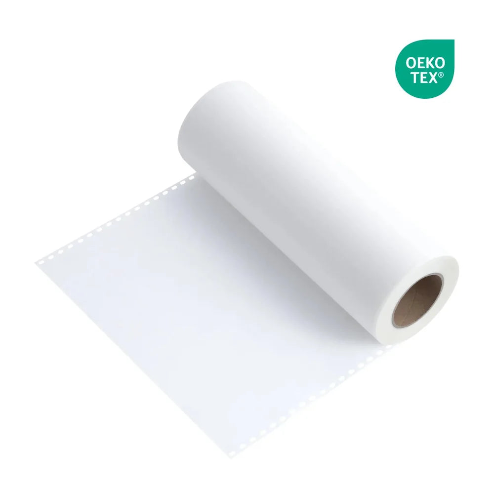 OEKO-TEX perforated film roll for use with xTool Apparel Printer software and compatible supplies