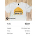 School shirt output, time and cost figures shown for xTool Apparel Printer software production