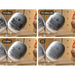 Silver ornament marking results from four machines including the xTool F2 Ultra Laser Engraver