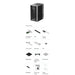 Mobile package layout for xTool F2 Ultra Color Engraving with controller, cables and tools
