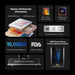 Feature summary for xTool F2 Ultra 60W MOPA with dual cameras, metal samples and conveyor