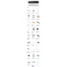 Tall box-content chart for xTool P3 dimensions lists cables, clamps, IF2 2.0, tools, hardware, and samples